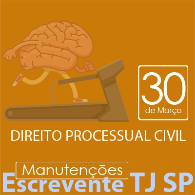 TJ SP Escrevente - Manutenção VUNESP Direito Processual Civil